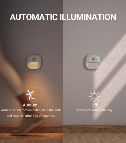 Lyridz Rechargeable Motion Night Light – Flameless Stair and Hallway Safety Light for Seniors and Kids, No Open Flame or Hot Wax