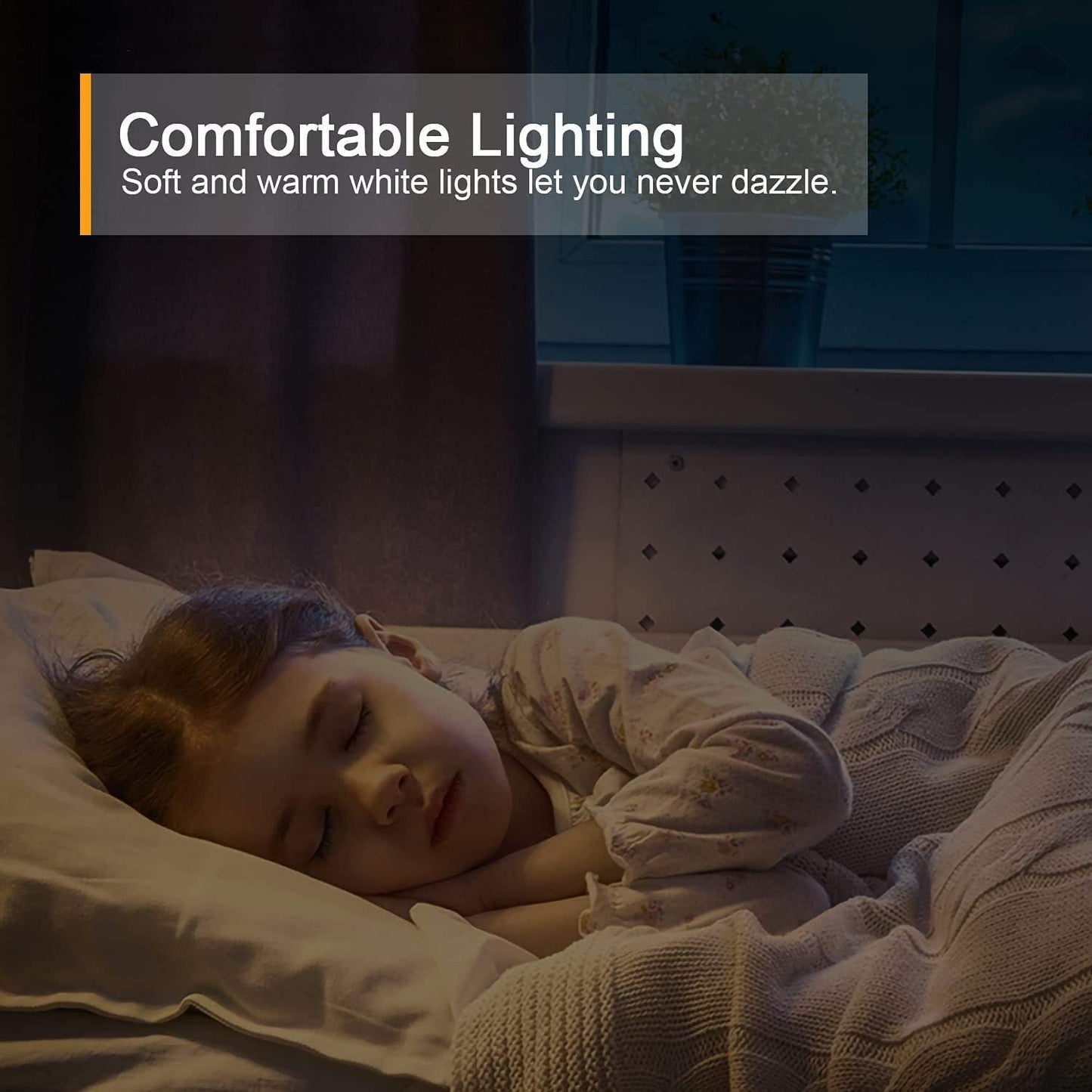 Lyridz Rechargeable Motion Night Light for Stairways and Bathrooms, Flameless LED Path Lighting to Prevent Trip and Fall Injuries at Night