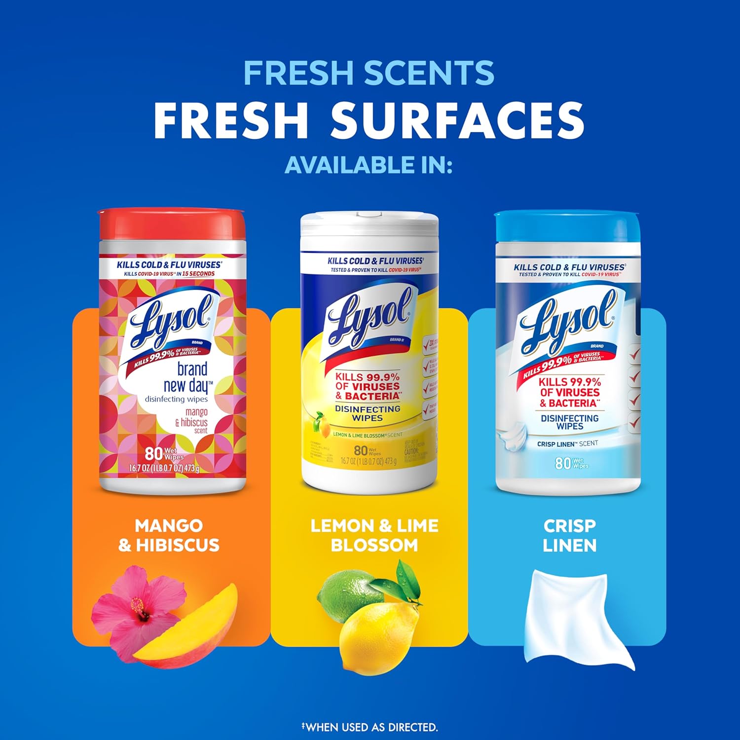 Lysol Disinfecting Wipes Bundle – Thoughtful Housewarming Gift for New Apartment Owners, Ready-to-Use All-Purpose Cleaning Set, 80 Count