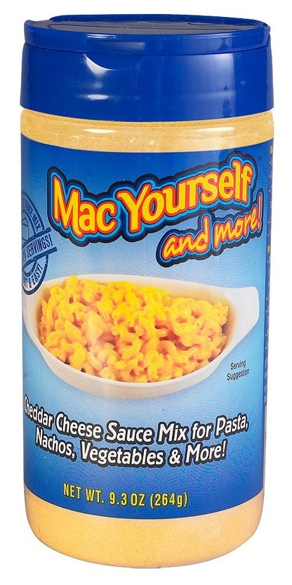 Mac Yourself | Delicious Cheddar Cheese Sauce Mix | Perfect Cheese Powder for Macaroni, Nachos, Veggies and More | 9.3 oz