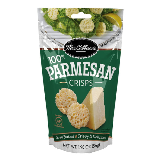 made from 100% baked parmesan cheese—no fillers or additives