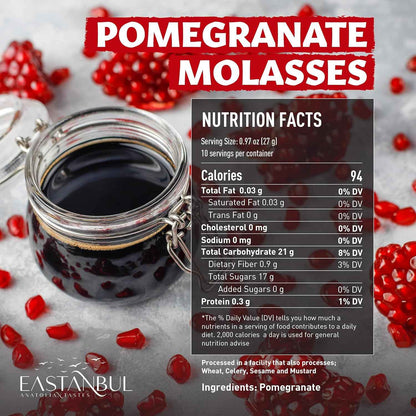 Eastanbul Pomegranate Molasses – Elegant Housewarming Present for Mediterranean Cuisine Lovers