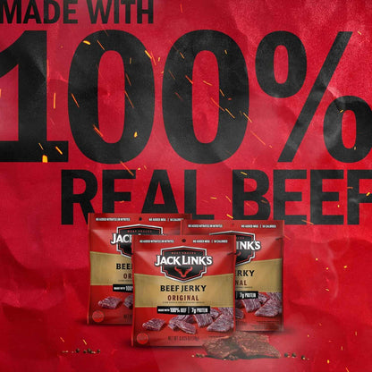 Jack Link's Beef Jerky Variety Pack - Original and Teriyaki - Emergency Kit and Disaster Preparedness Protein with 1-Year Shelf Life, 9 Pouches