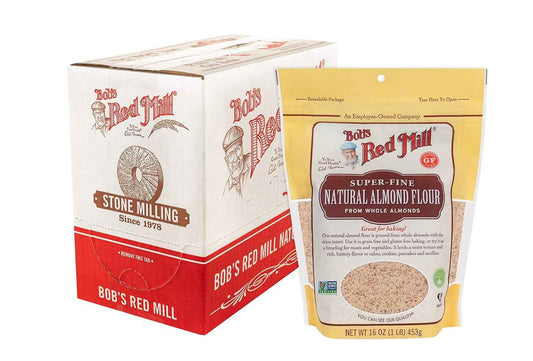 Bob's Red Mill Natural Almond Flour for Family Kitchen, Gluten Free Baking Flour for School Lunch Muffins and Snacks