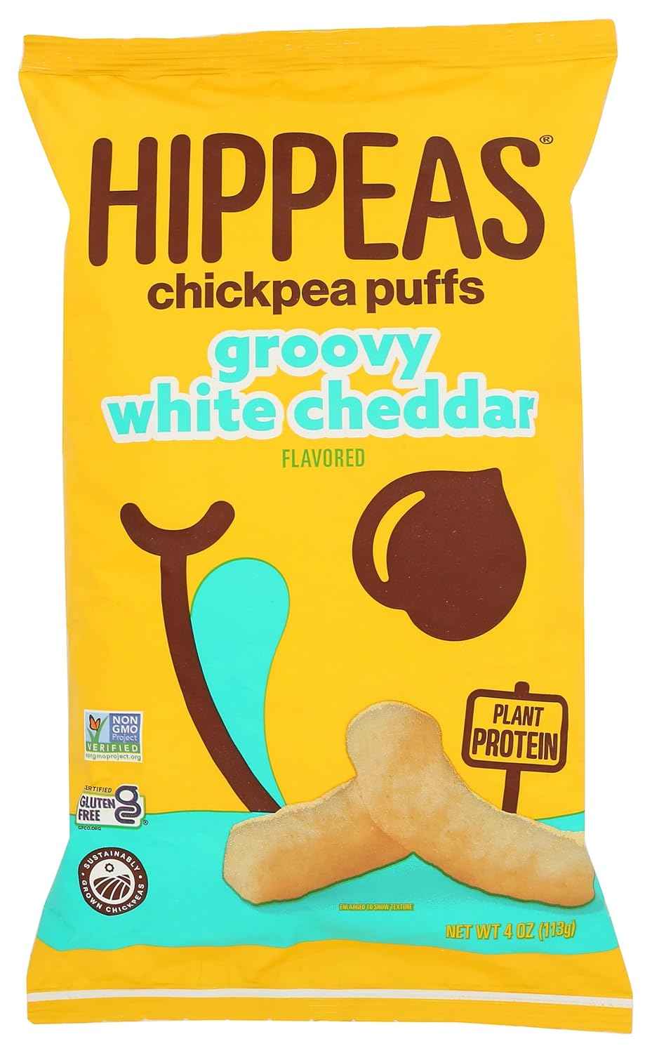 Hippeas Chickpea Puffs – Clean-Label Pantry Staple for Intentional Kitchens, Vegan White Cheddar