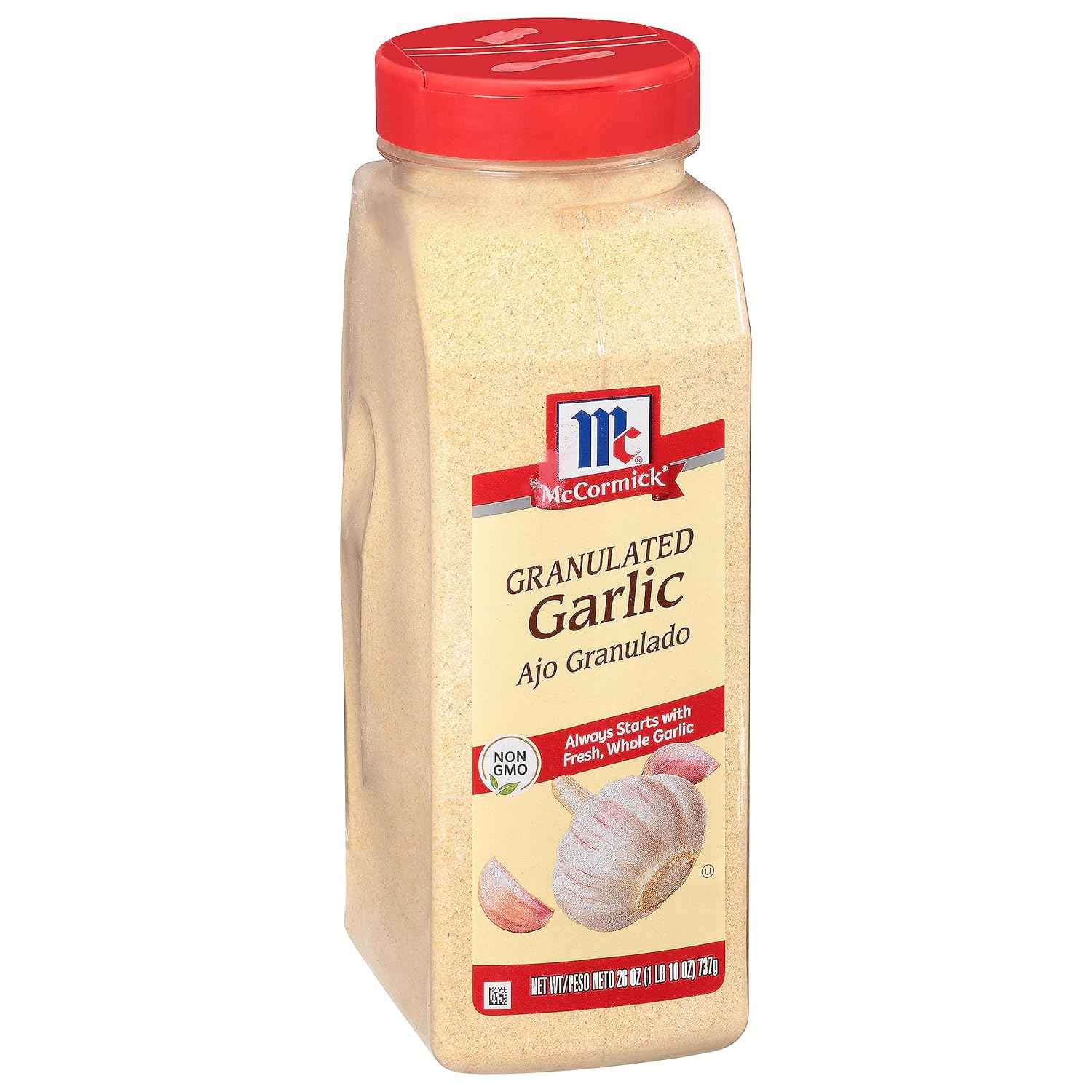McCormick Granulated Garlic 26 oz – Bulk Seasoning for Fast Weeknight Meal Prep at Home