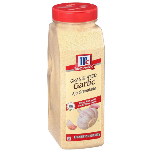 McCormick Granulated Garlic 26 oz – Bulk Seasoning for Fast Weeknight Meal Prep at Home