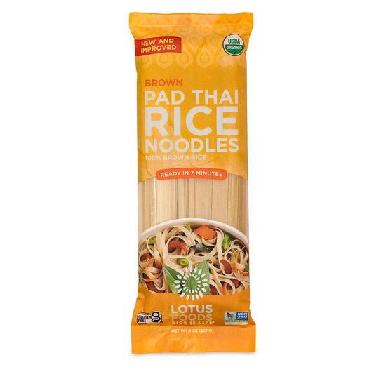 Lotus Foods Organic Brown Rice Pad Thai Noodles - Thoughtful Housewarming Gift for Home Cooking Lovers