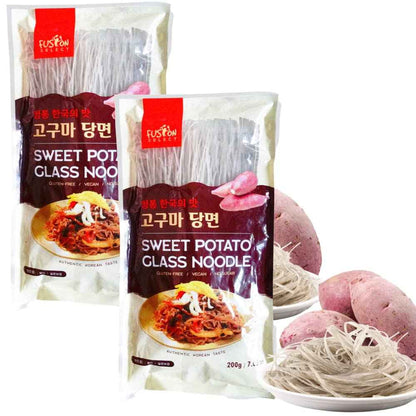 Fusion Select Sweet Potato Glass Noodles – Soothing Hot Pot Noodles for a Self-Care Sunday Dinner, No Sodium