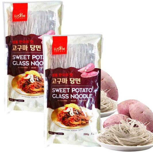 Fusion Select Sweet Potato Glass Noodles – Soothing Hot Pot Noodles for a Self-Care Sunday Dinner, No Sodium