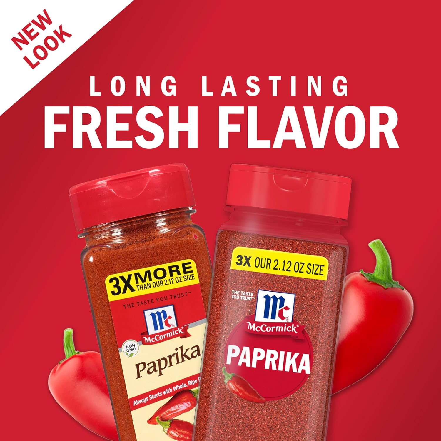made from whole peppers ripened to vibrant red for natural color and sweetness