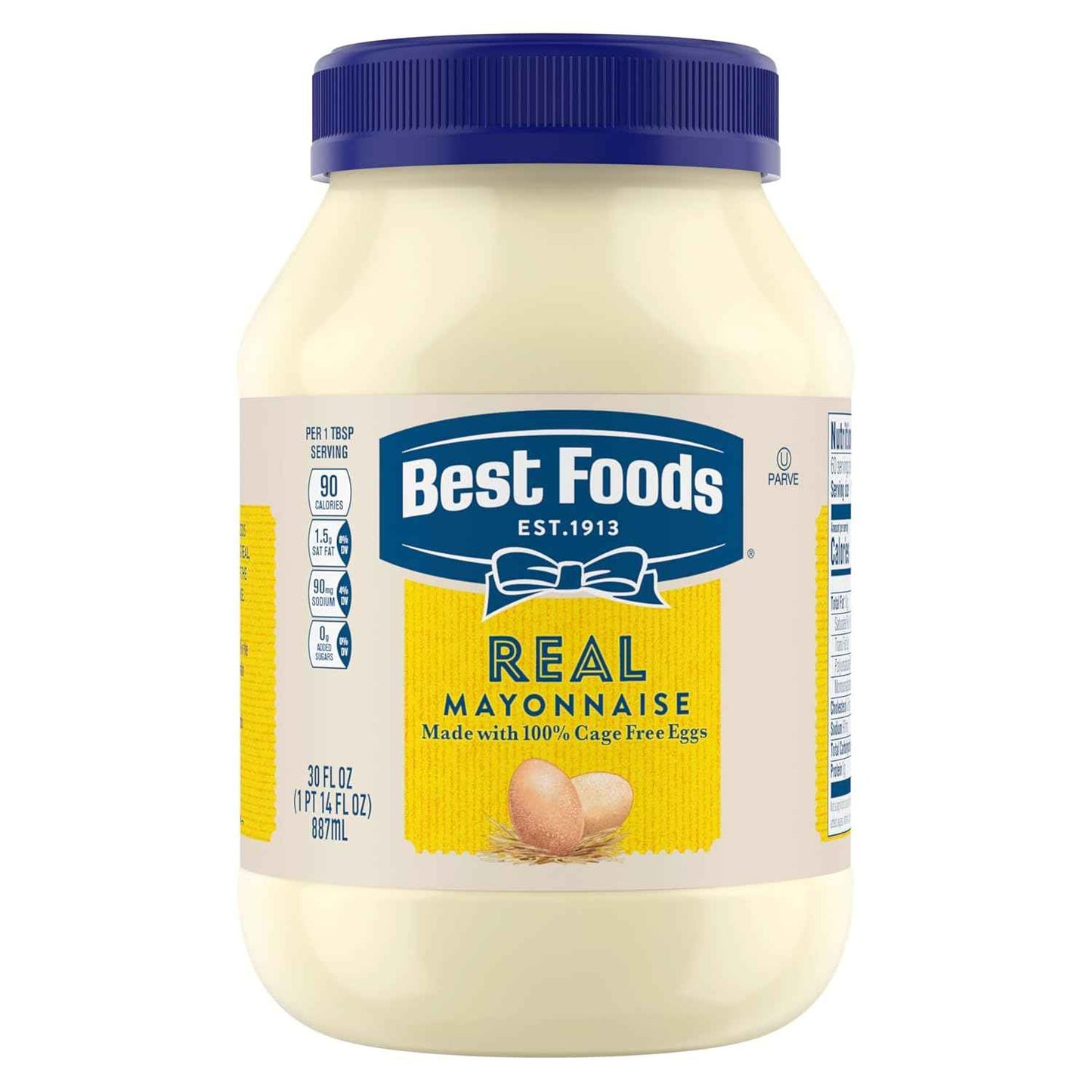 Best Foods Real Mayonnaise for Stylish Home Pantry and Countertop Sandwich Prep, Gluten-Free, 30 oz