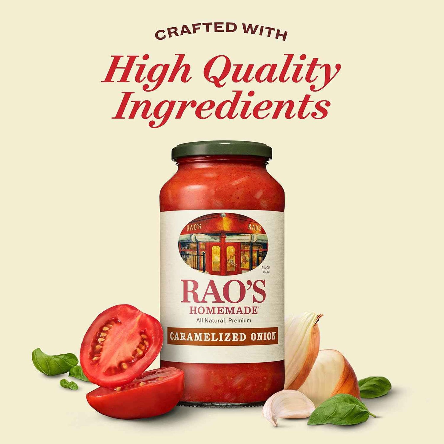 Rao's Caramelized Onion Sauce – Premium Italian Tomato Sauce for Elevated Home Dining