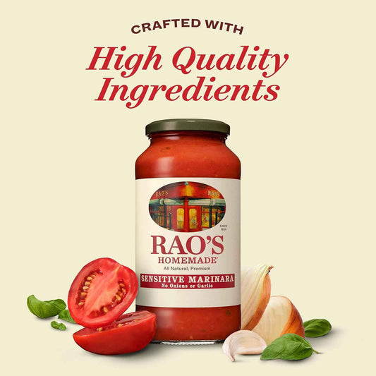 Rao's Homemade Sensitive Formula – Premium Italian Tomato Sauce for Gourmet Cooking