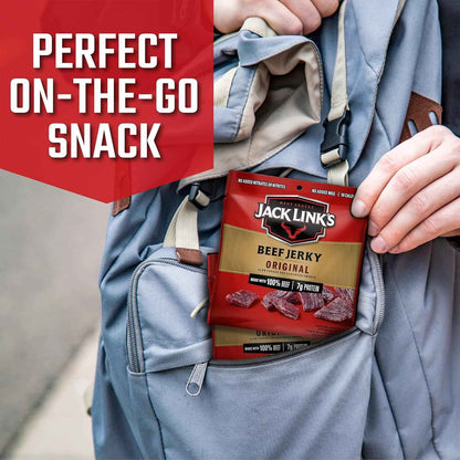 Jack Link's Original Beef Jerky Multipack – Stocking Stuffer and Gift Basket Protein for Men and Women