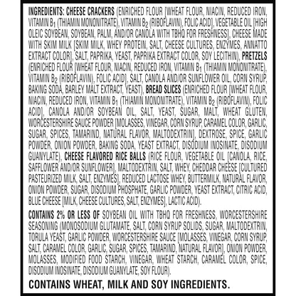 Cheez-It Snack Mix, Simple Pantry Snack Box, 12 Pre-Portioned Pouches for Clutter-Free Lunchbox Packing