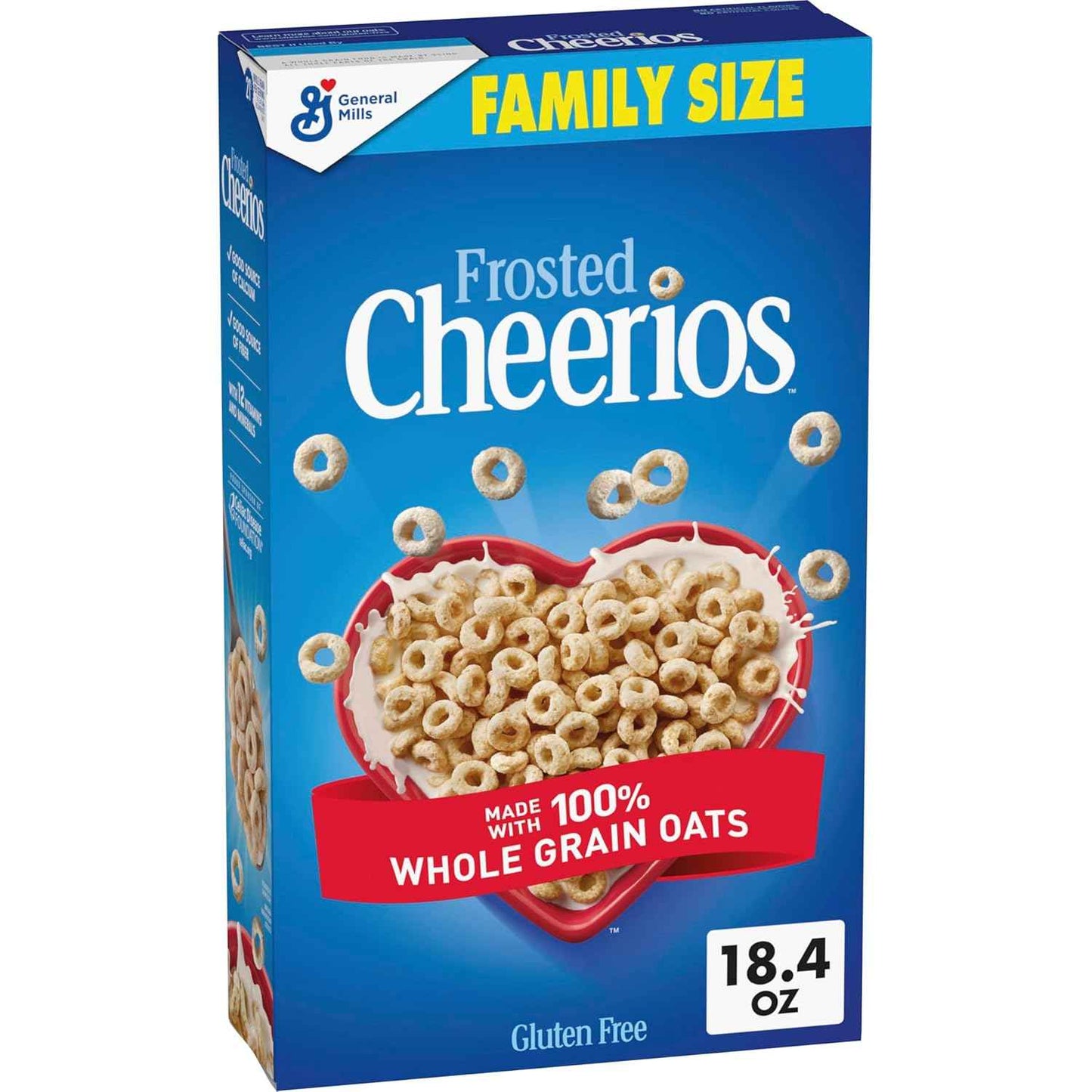 Frosted Cheerios Gluten Free Kids Cereal – Safe After-School Treat for Classrooms and Kitchen Counters, 18.4 oz