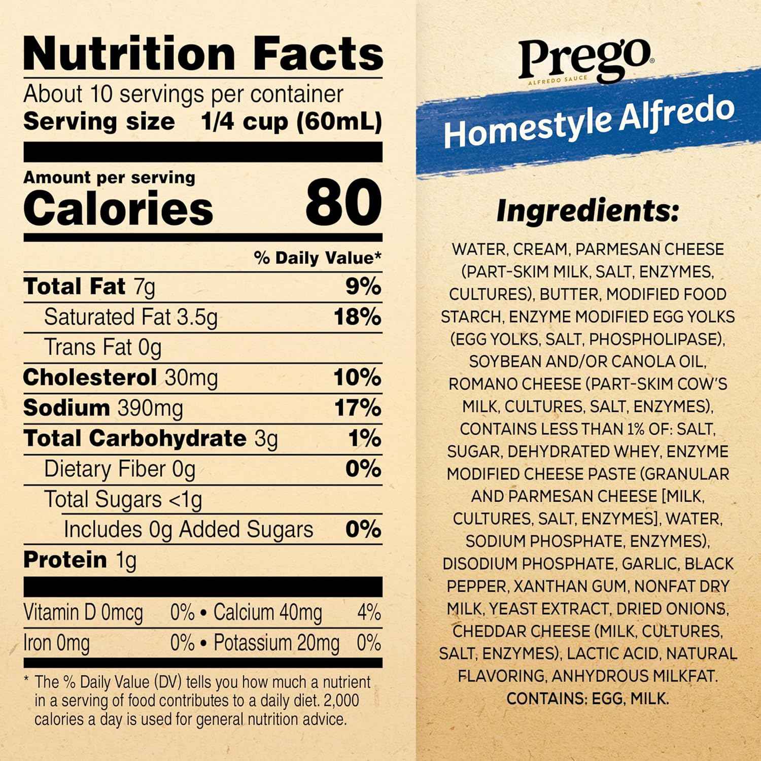Prego Homestyle Alfredo Pasta Sauce, 22 oz Jar – Kid-Friendly Creamy Sauce for Picky Eater Family Dinners