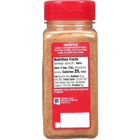 McCormick Cinnamon Sugar, Thoughtful Housewarming Gift for Home Bakers, 3.62 oz