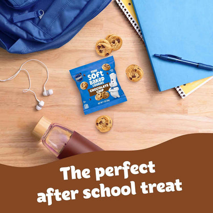 Pillsbury Mini Soft Baked Cookies – Office Break Room Pantry Snack for Shared Team Snacking & Conference Room Treats, 10-Count Box