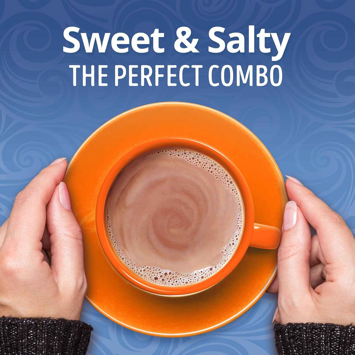 Swiss Miss Salted Caramel Hot Cocoa Packets – Safe After-School Treat for Kids' Room and Playroom, Just Add Water, 8-Count