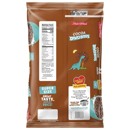 Malt-O-Meal Cocoa Dyno Bites® Gluten Free Cereal – Mindful Pantry Snack for Cozy Self Care Nights, 32 oz