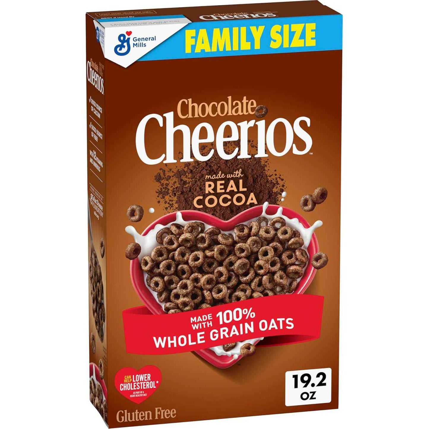 Chocolate Cheerios Whole Grain Oats Cereal – Cocoa Antioxidants and Heart-Smart Breakfast for Mindful Morning Routines, 19.2 oz