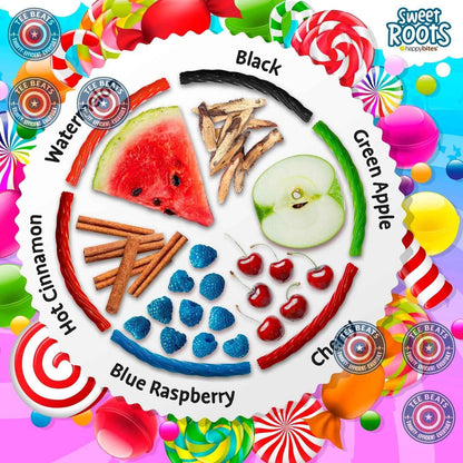Sweet Roots Blue Raspberry Licorice Sticks – Jumbo 16 oz Bag for School Cafeteria, Lunchbox, and Car Ride Home Treats