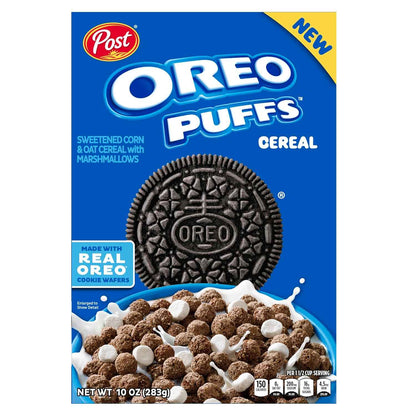Post Oreo Puff Cereal – Nostalgic Stocking Stuffer and Birthday Gift for OREO Lovers, 10 oz Box