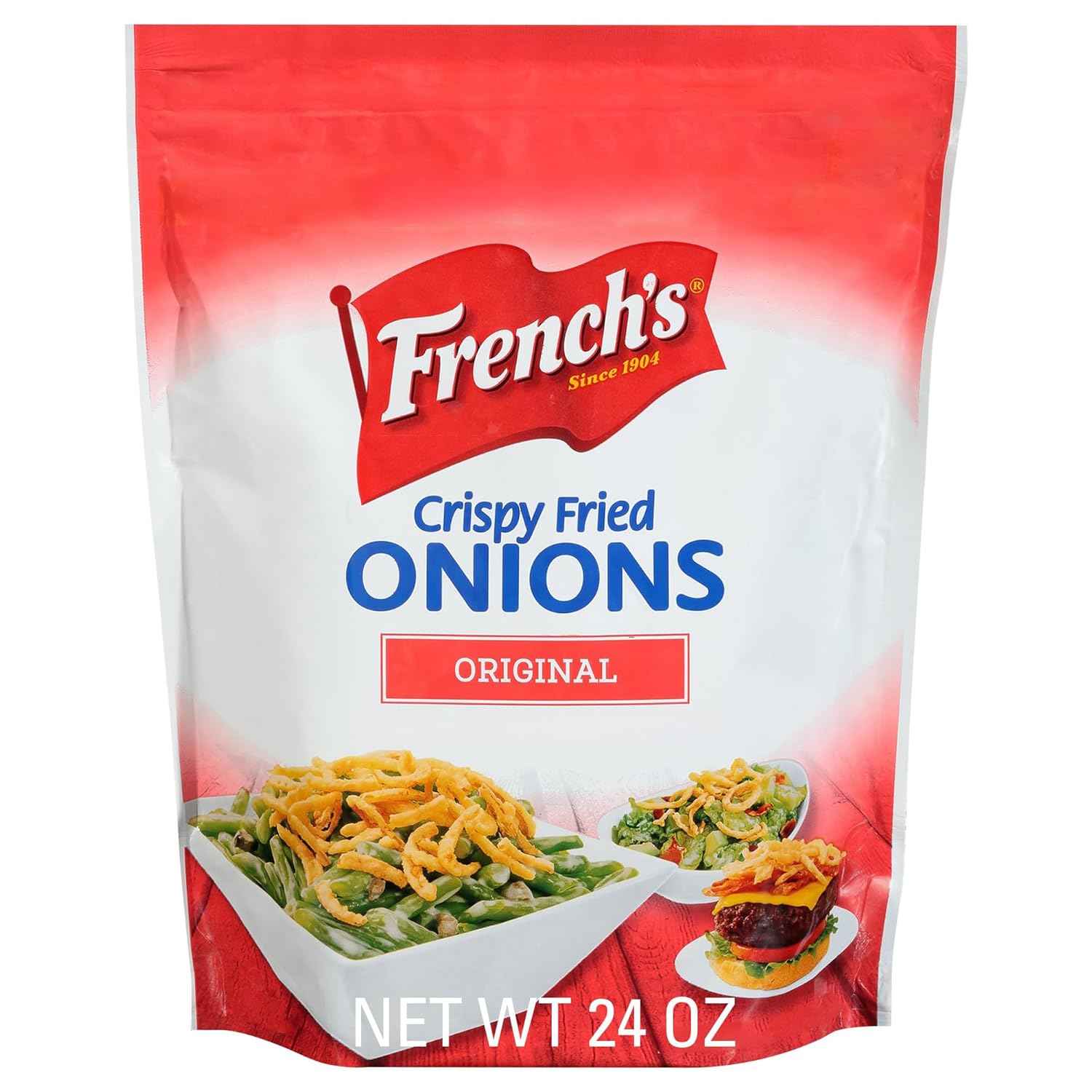 French's Original Crispy Fried Onions 24 oz – Practical Gift for Home Cooks and Thanksgiving Hosts