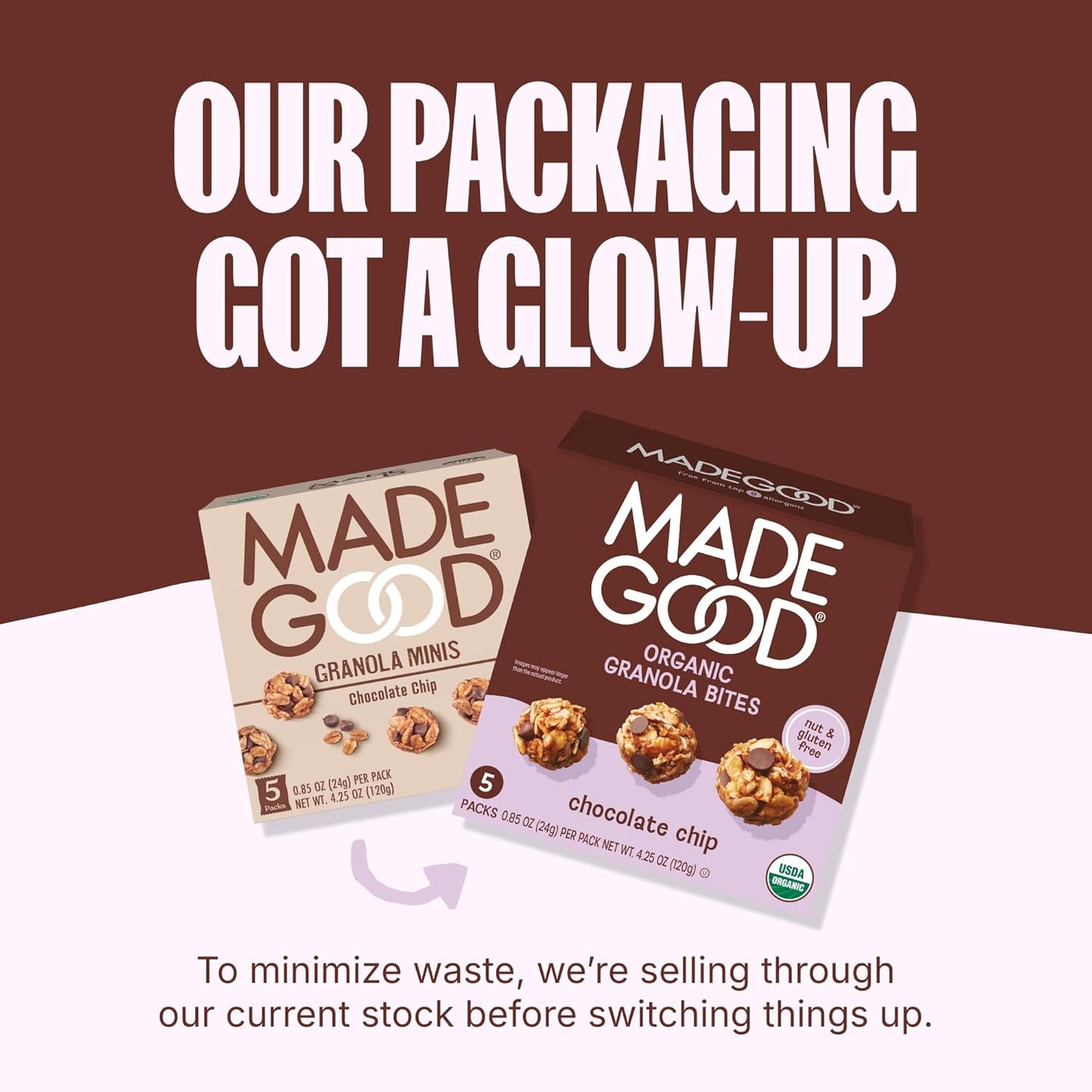 MadeGood Chocolate Chip Granola Bites – Nut-Free Facility Snack for Severe Allergy Households, Cross-Contamination Safe