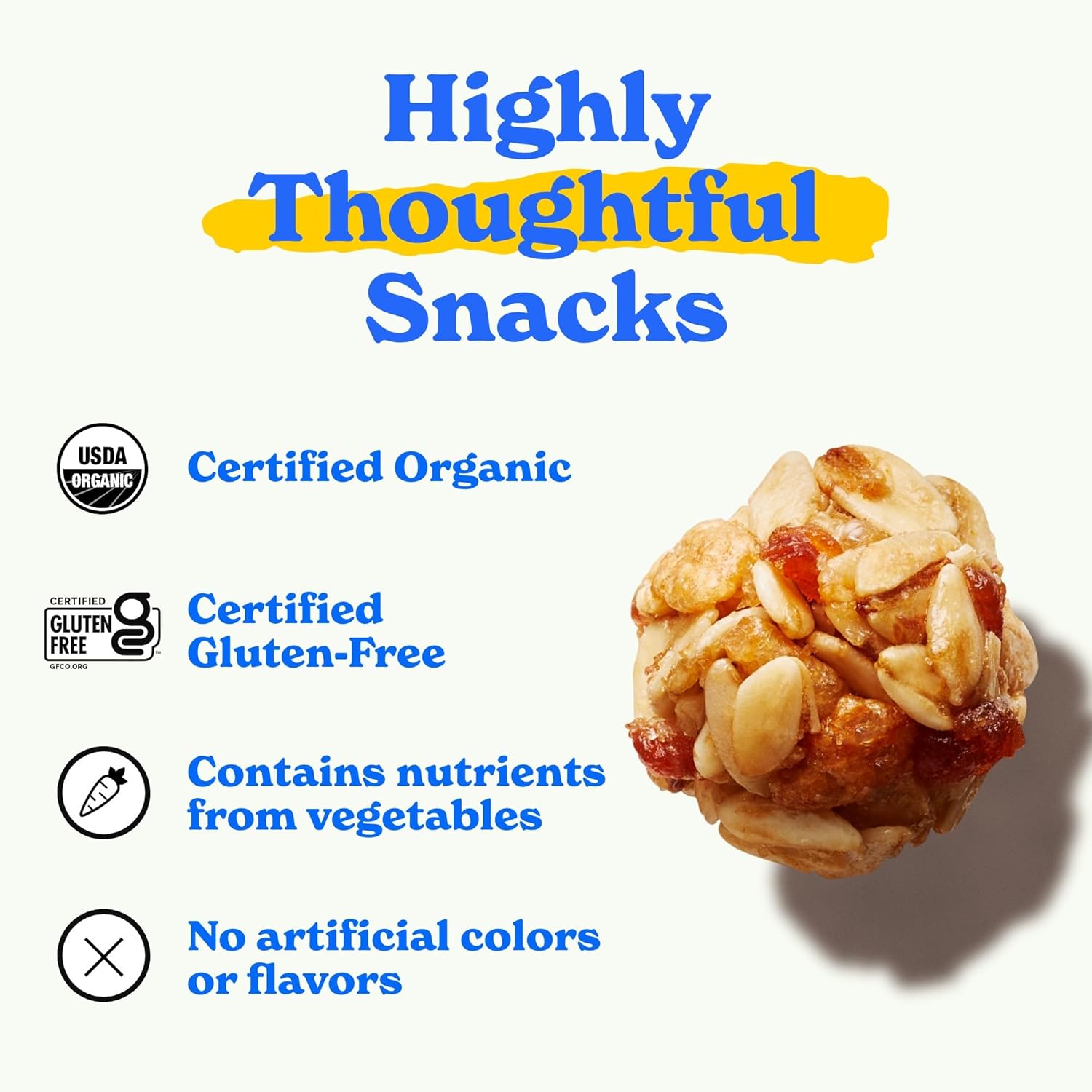 MadeGood Organic Strawberry Granola Bites – Nut-Free School Lunchbox Snack for Kids, 5 Individually Wrapped Pouches