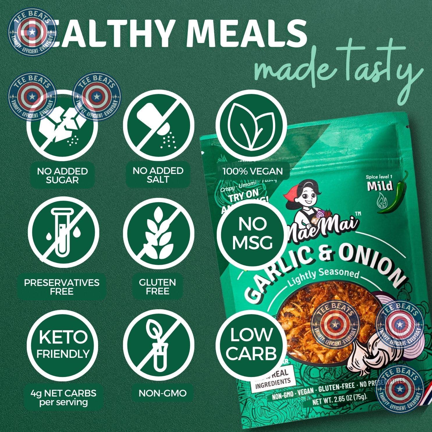 MaeMai MILD Spice – Simple Brown Rice Topper for Intentional Kitchens, Two-Ingredient Clean Crunch