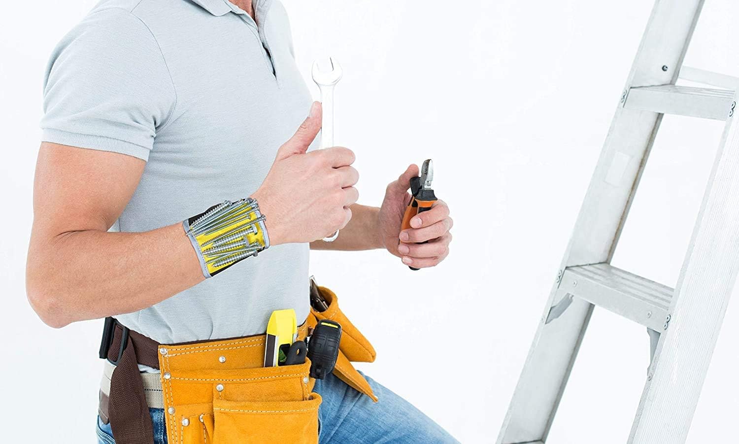 Magnelex Magnetic Wristband – Unique Christmas Stocking Stuffer Gift for Men Who Have Everything, Holds Screws and Drill Bits Hands-Free