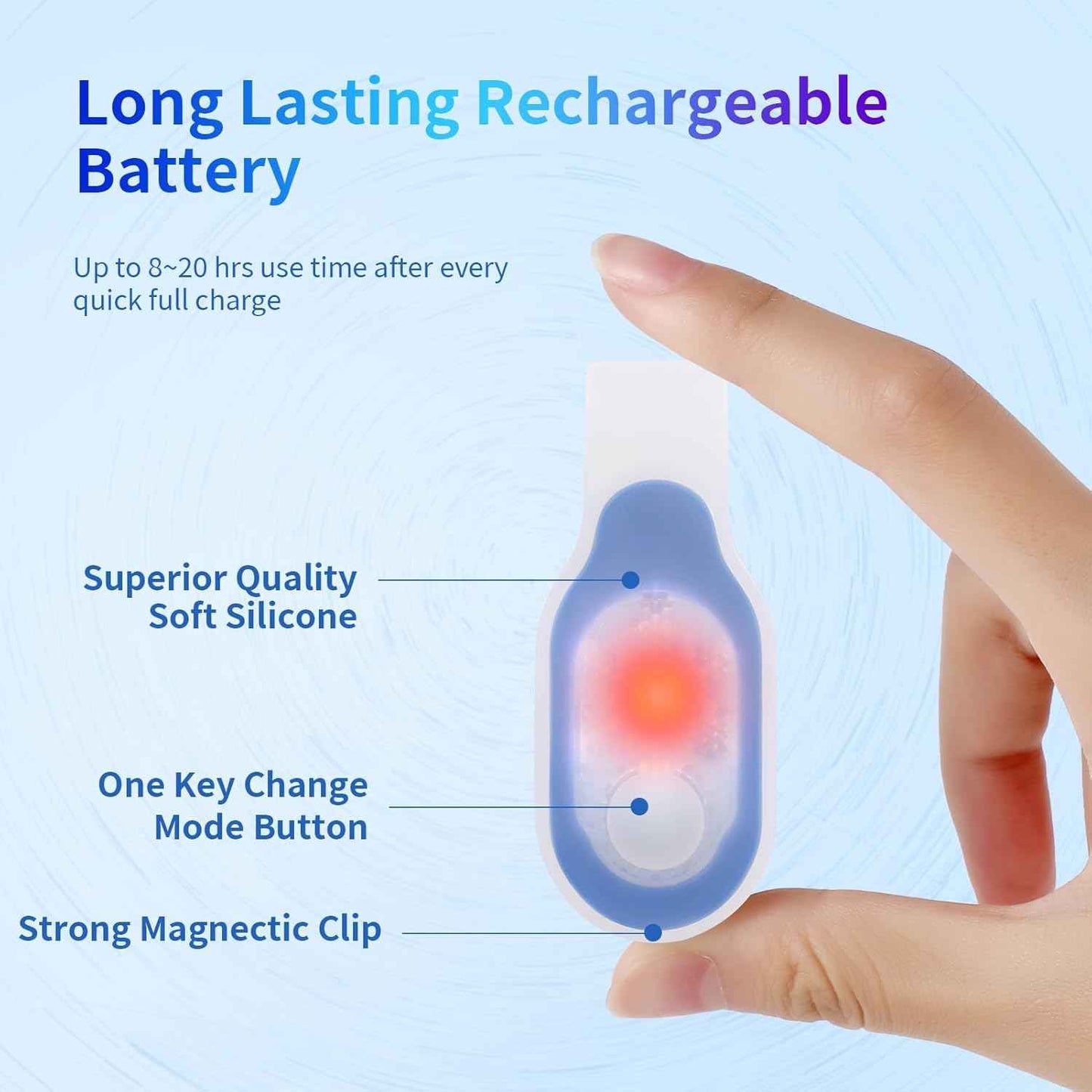 Rechargeable Nurse Light Clip On – Safer Alternative to Phone Flashlight for Patient Care, No Overheating Silicone Build