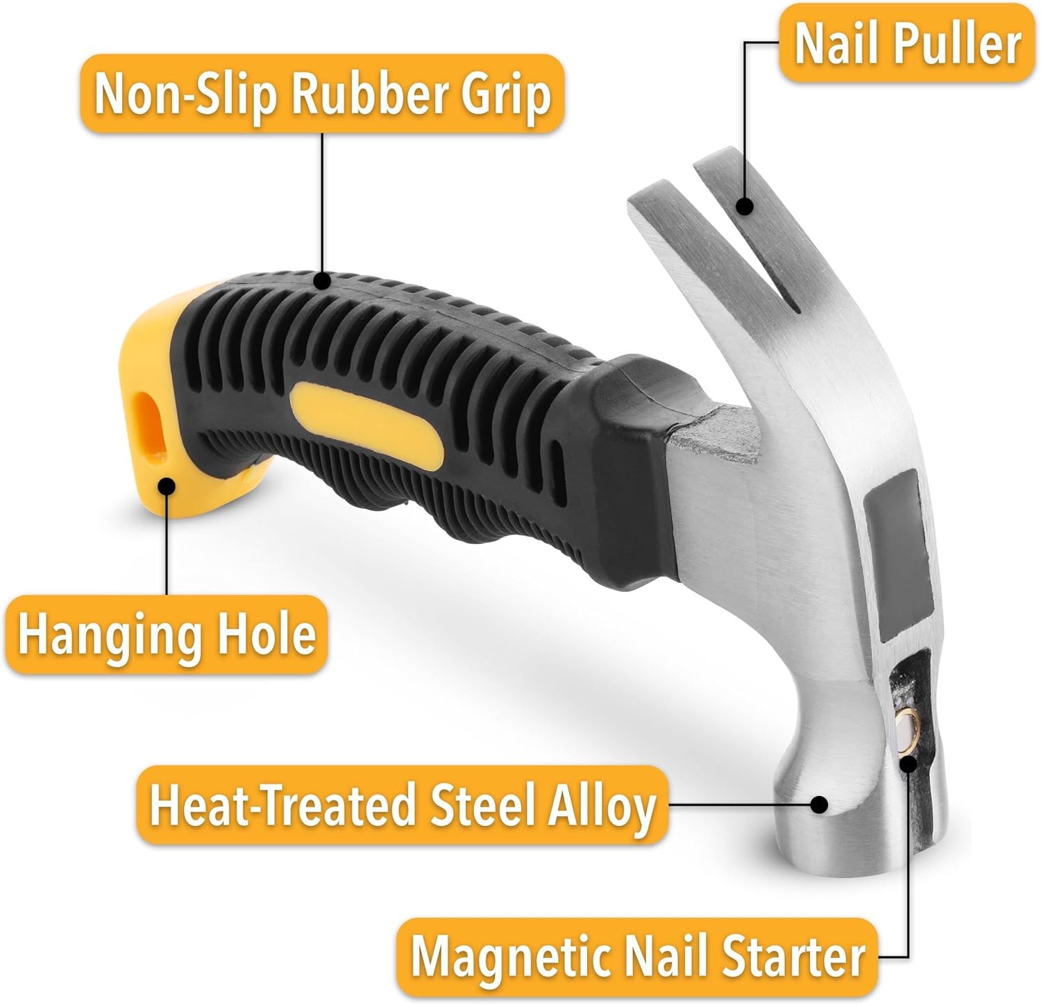 magnetic nail starter embedded in the head