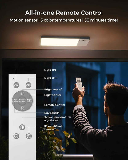FULEN Motion Sensor Light — Clean Scandinavian-Style Lighting for Renters, No-Drill Magnetic Mount