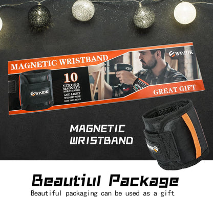 Magnetic Wristband – Practical Father's Day Gift for Dad, Holds Screws and Drill Bits While He Works