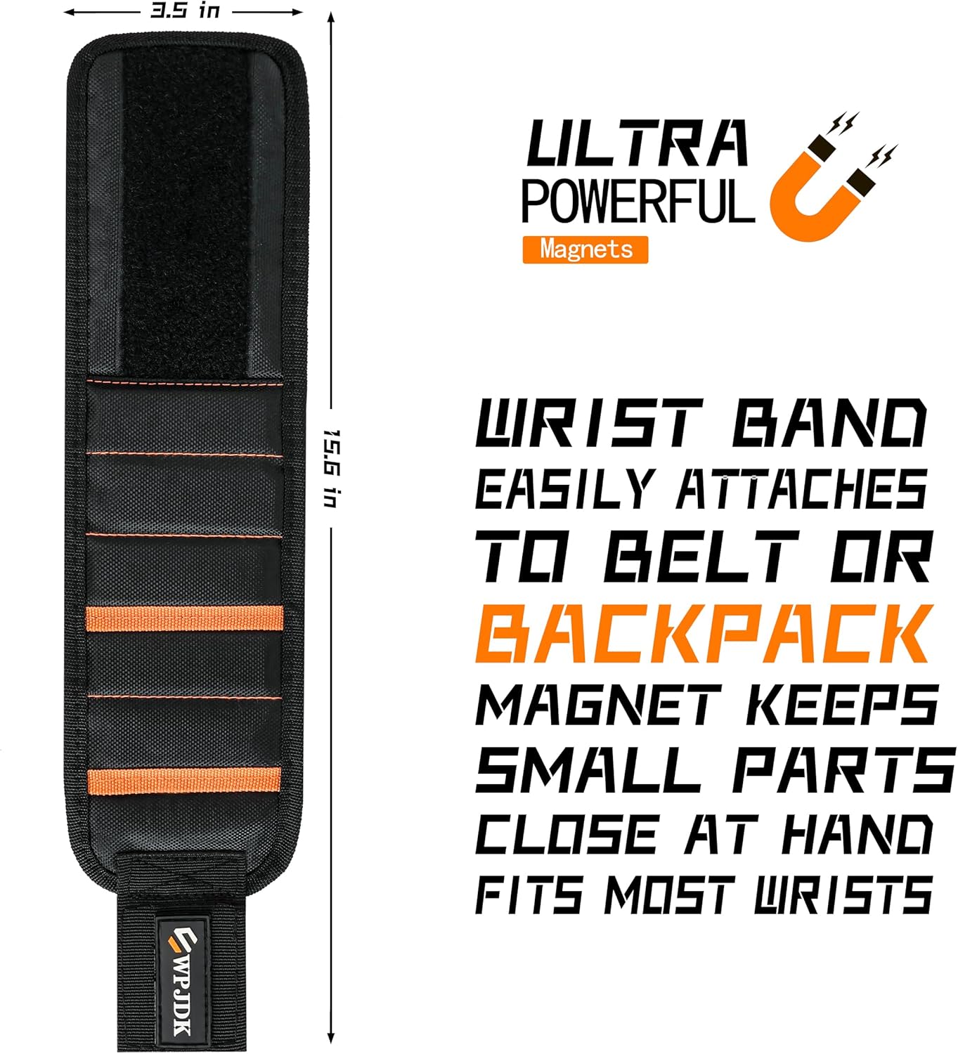 Magnetic Wristband – Practical Father's Day Gift for Dad, Holds Screws and Drill Bits While He Works