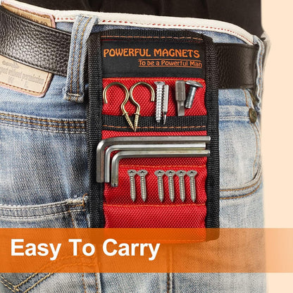 Magnetic Wristband Tool – Hands-Free Screw Holder for Home Repairs, Ladder Work & Cabinet Installation