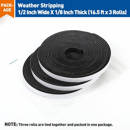 MAGZO Weather Stripping Door Seal – Cozy Bedroom Seal for Drafty Windows and Doors, Noise-Reducing Foam Tape