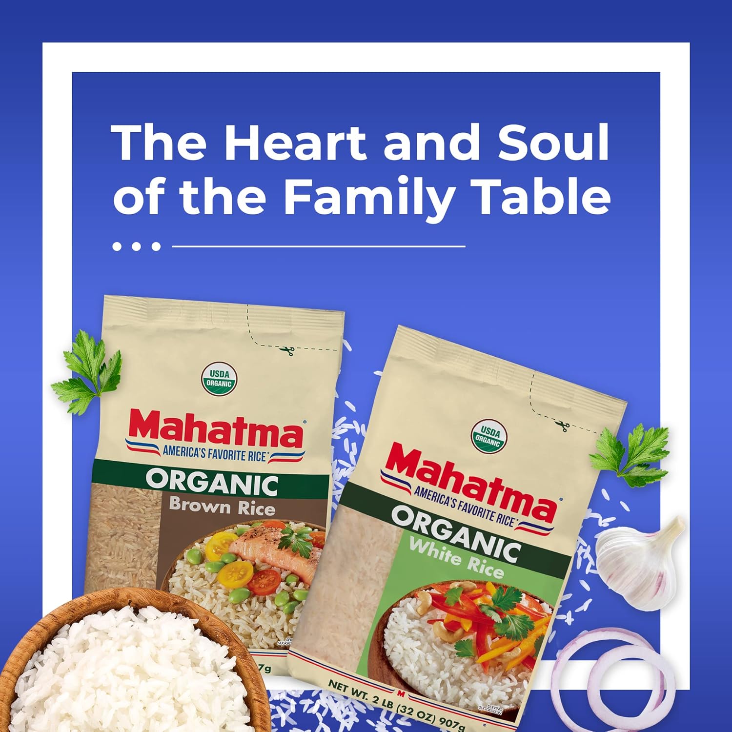 Mahatma Organic White Rice, 2lb – Mindful Meal Prep Staple for Clean Eating