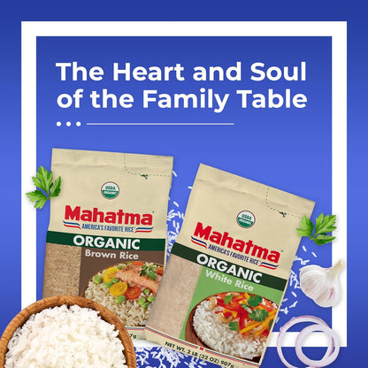 Mahatma Organic White Rice, 2lb – Mindful Meal Prep Staple for Clean Eating