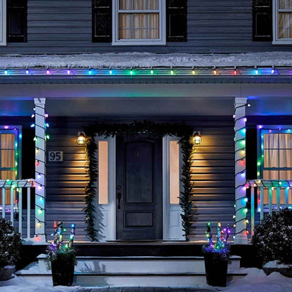 Dazzle Bright C9 Connectable Lights – Roofline & Porch Railing Curb Appeal, Link Up to 500 ft