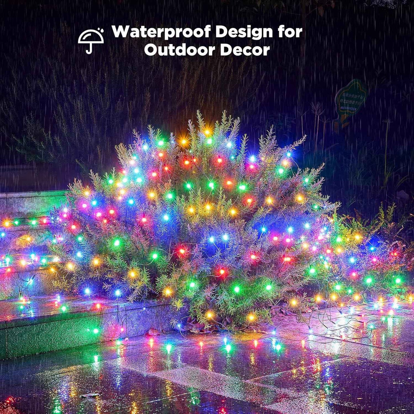 BlcTec Christmas Net Lights – UL Certified 176 LED Mesh with IPX7 Waterproof and Timer for Safe Outdoor Holiday Lighting