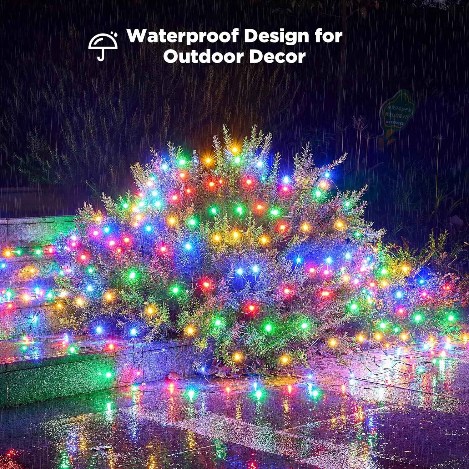 BlcTec Christmas Net Lights – UL Certified 176 LED Mesh with IPX7 Waterproof and Timer for Safe Outdoor Holiday Lighting