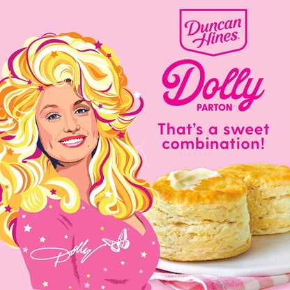 Duncan Hines Dolly Parton's Buttermilk Biscuit Mix, 16 oz. – Oven-Baked Kid Friendly Baking Project for Weekend Mornings