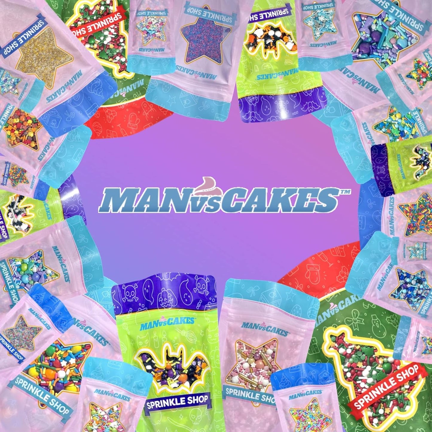 manufactured by manvscakes, a known dessert topping brand