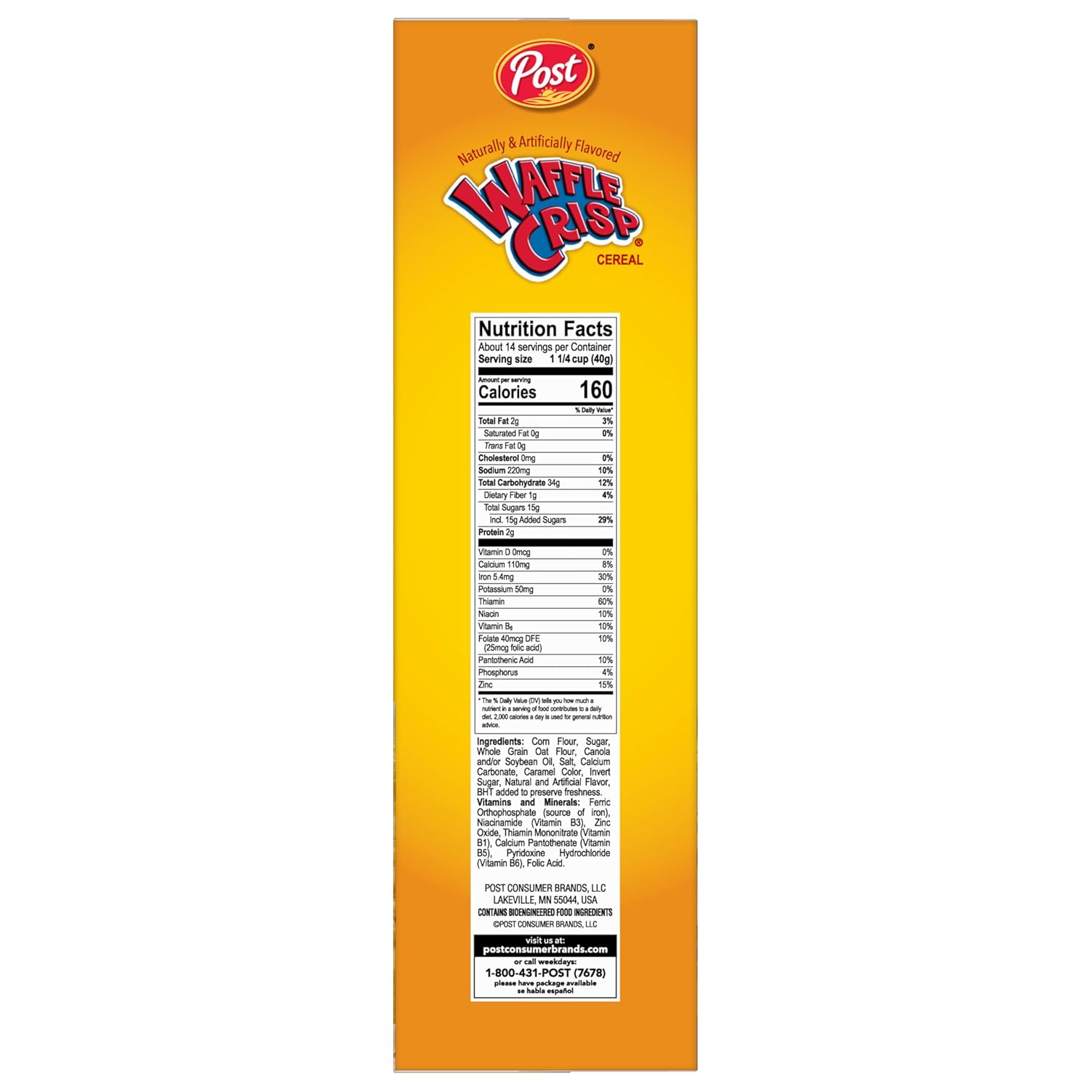 manufactured by post consumer brands, an established cereal producer