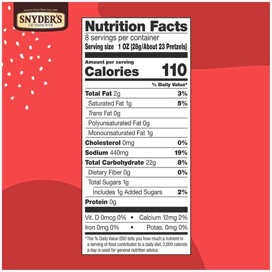 Snyder's of Hanover Gluten Free Mini Pretzels – Allergy-Safe Pantry Staple for Nut-Free Households